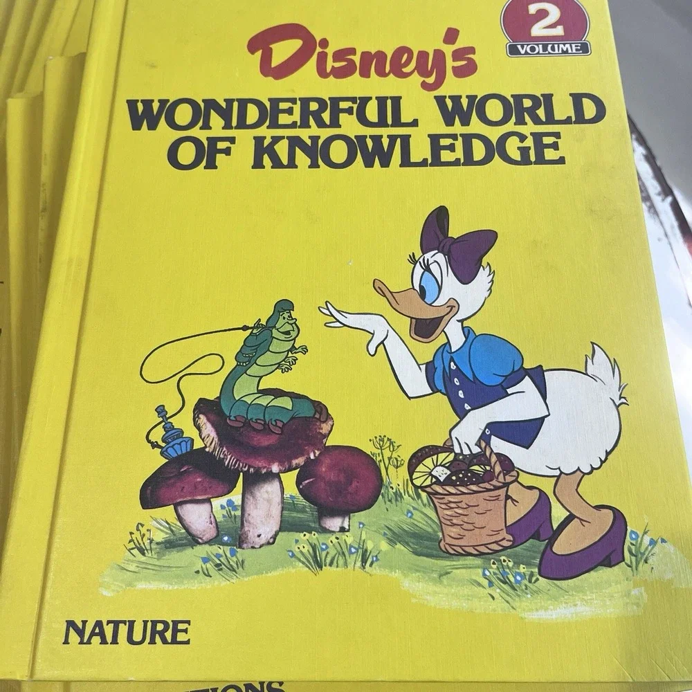 21 Disney WONDERFUL WORLD OF KNOWLEDGE Book Lot Collectors Edition Homeschool‎